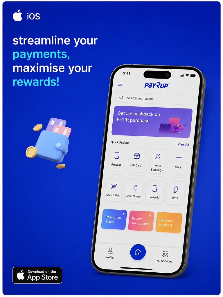 payRup iOS App Store app screenshot